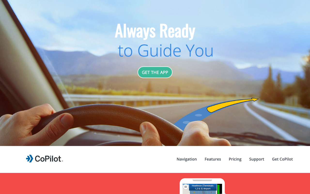 CoPilot GPS screenshot