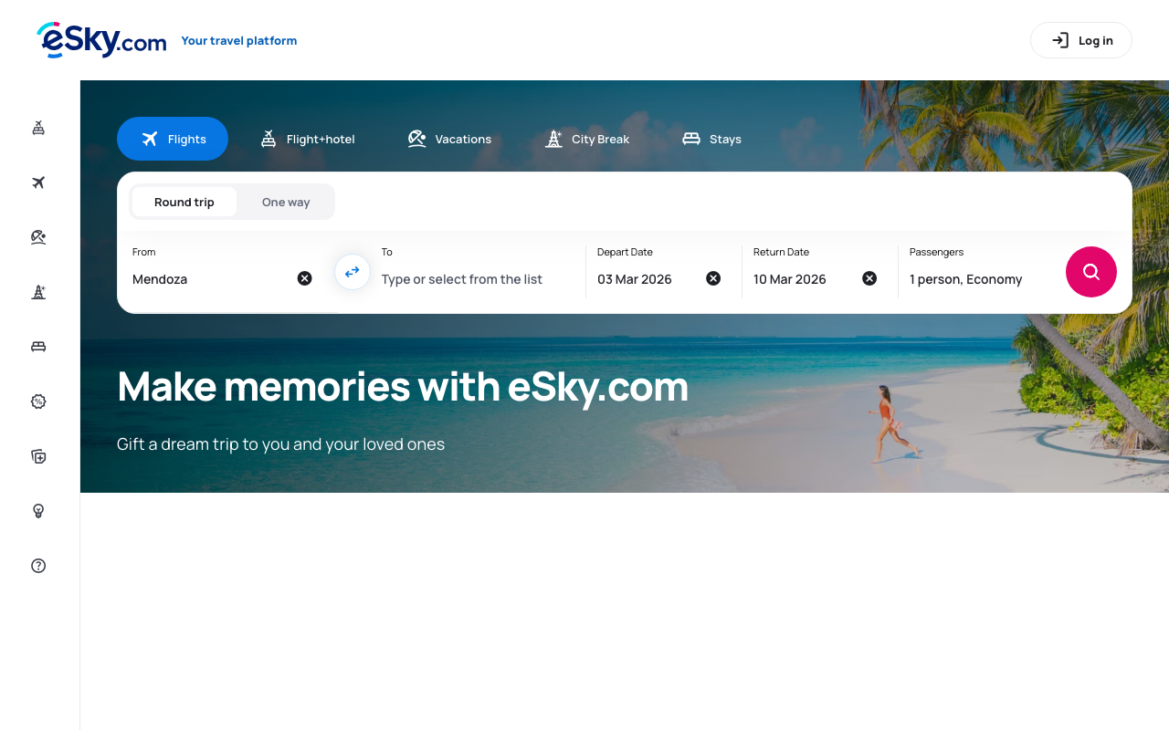 eSky screenshot