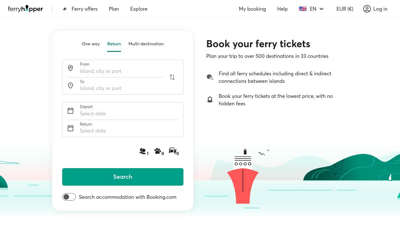 Ferryhopper screenshot