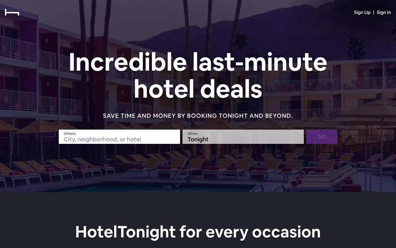 HotelTonight screenshot
