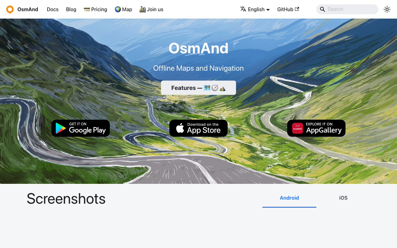 OsmAnd screenshot