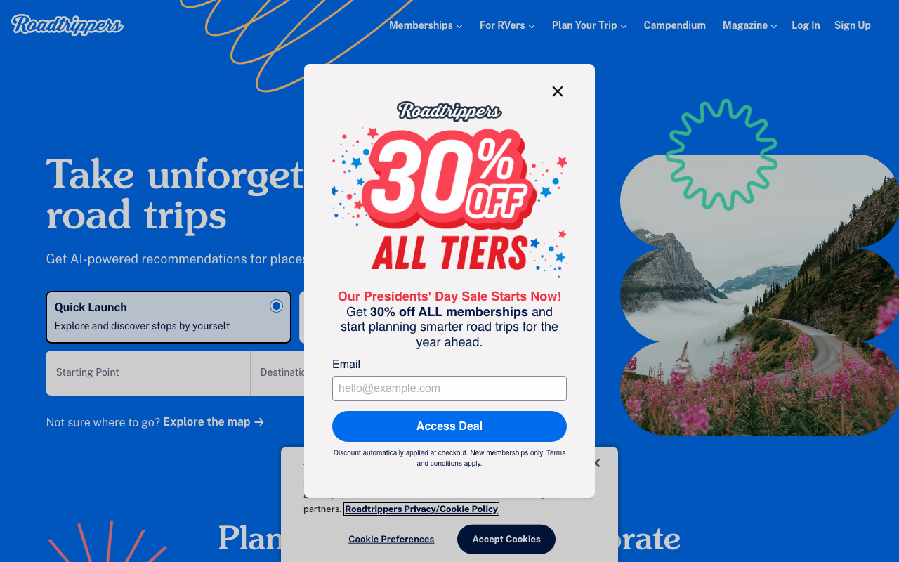 Roadtrippers screenshot