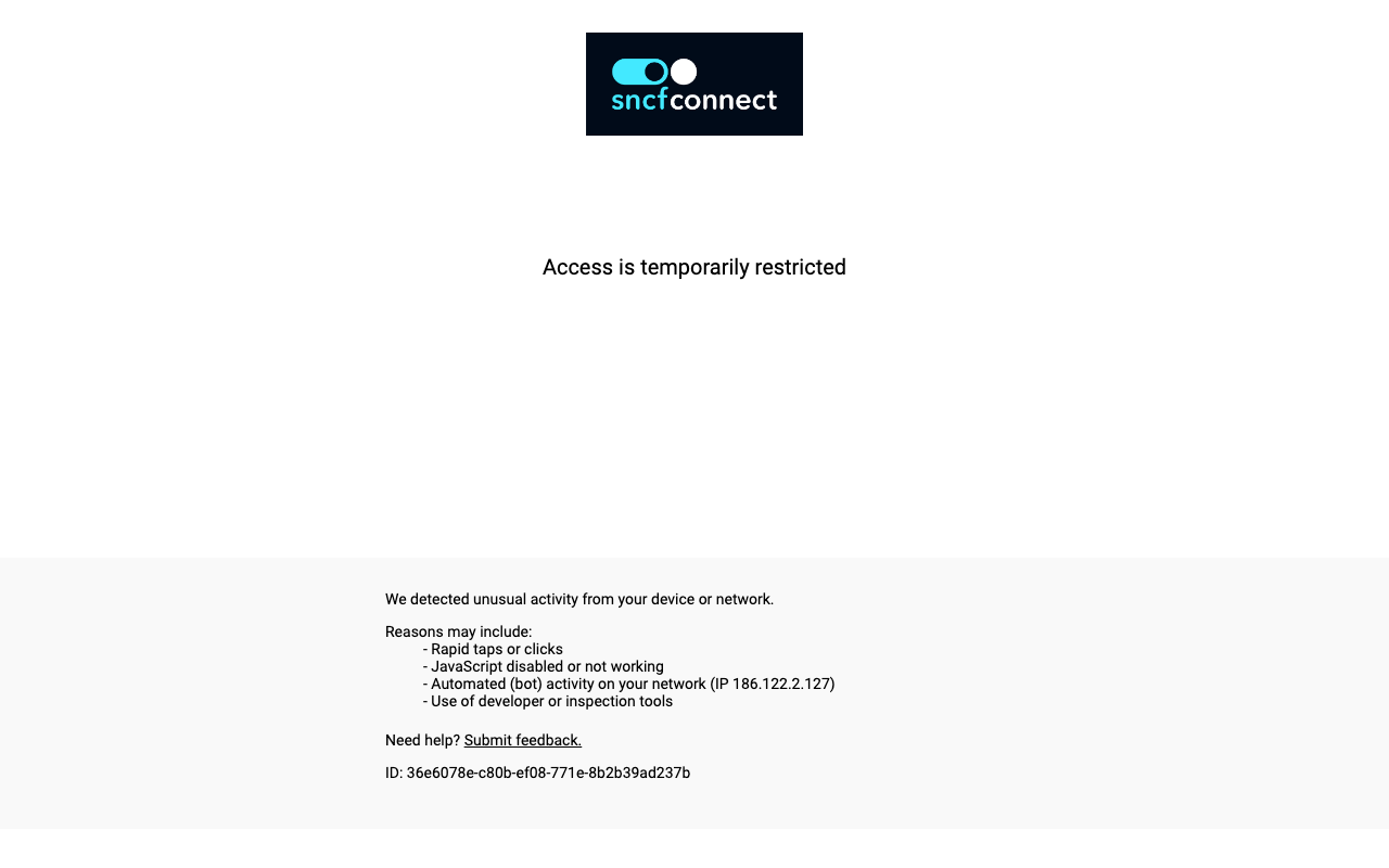 SNCF Connect screenshot