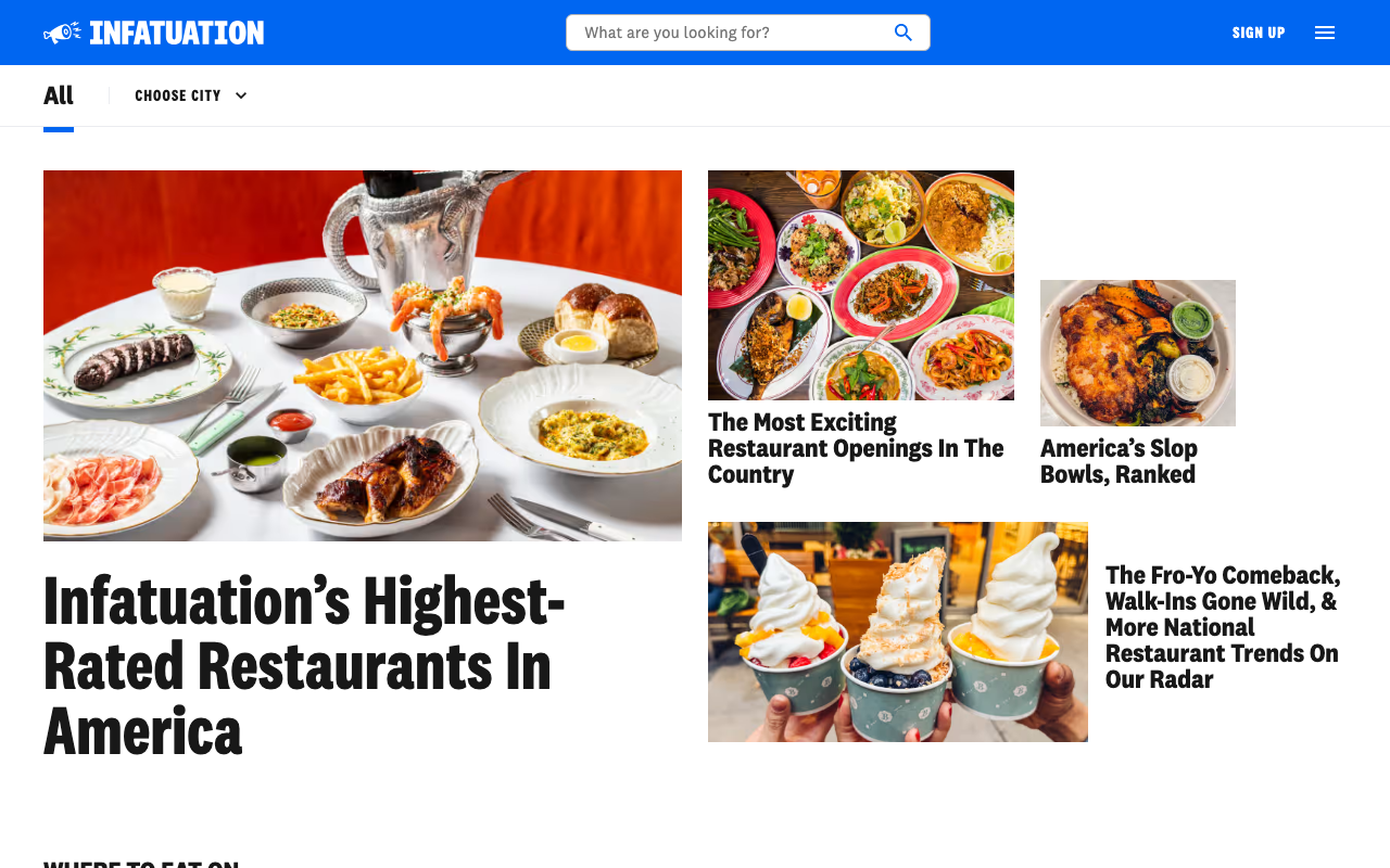 The Infatuation screenshot