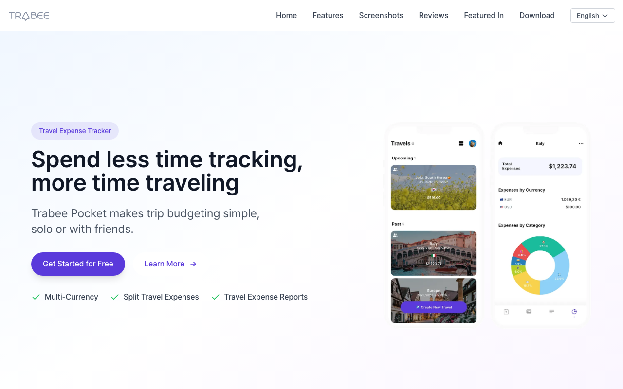 Trabee Pocket screenshot