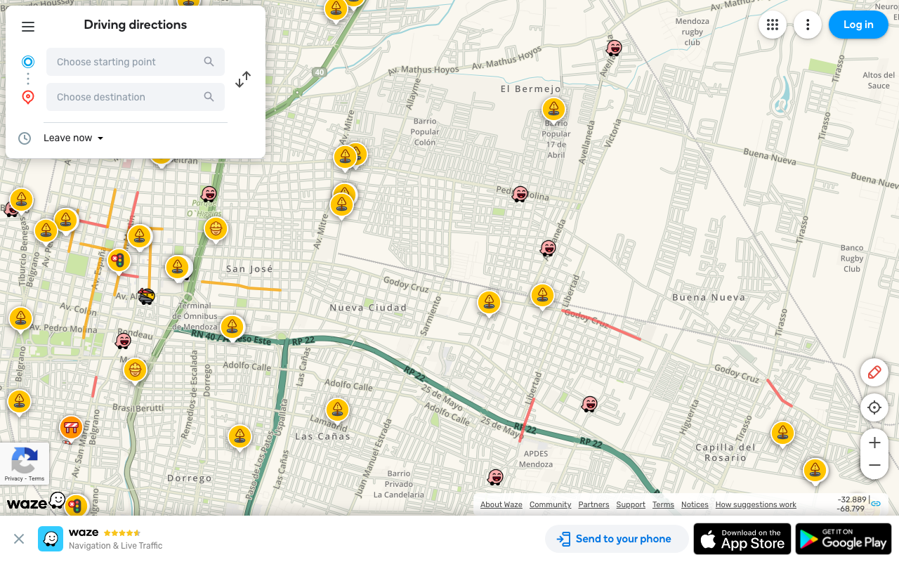 Waze screenshot
