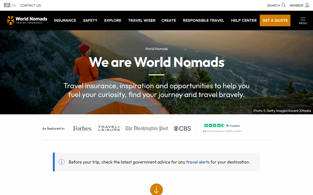 World Nomads screenshot