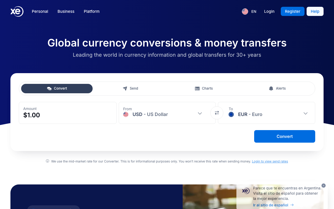 XE Currency screenshot